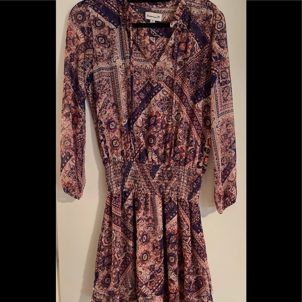 Veronica M print mini dress